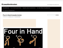 Tablet Screenshot of krawatten--knoten.de
